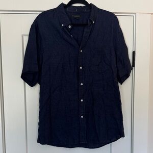 Banana Republic Navy Linen Shirt